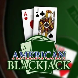Logo of American Blackjack from Habanero at Lucky Wave Casino