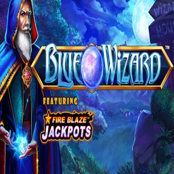 Play Blue Wizard Fire Blaze Jackpots slot by Rarestone Gaming on lucky-wavecasino.org