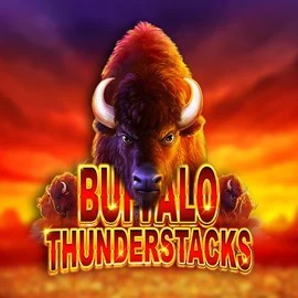 Buffalo Thunderstacks slot logo by Amatic Industries at Lucky Wave CasinoBuffalo Thunderstacks