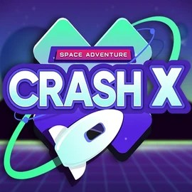 Crash X online game logo by Turbo Games on lucky-wavecasino.org
