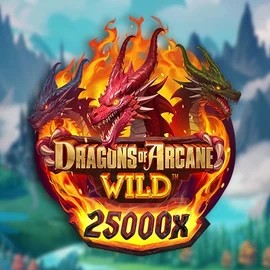 Dragons of Arcane Wild casino game by Foxium – featured logo at Lucky Wave Casino