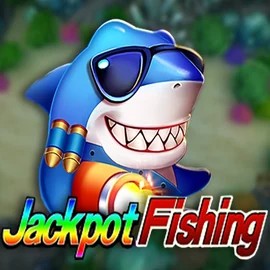 Jackpot Fishing slot logo by TaDa Gaming at Lucky Wave Casino
