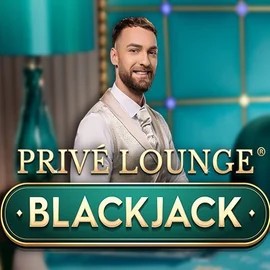 Privé Lounge Blackjack slot logo by Pragmatic Play at Lucky Wave Casino