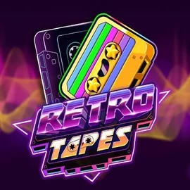Retro Tapes slot logo by Push Gaming at Lucky Wave Casino