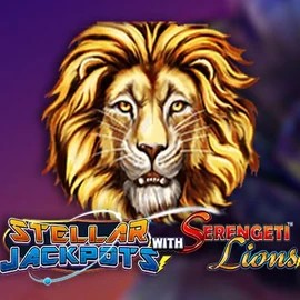Stellar Jackpots with Serengeti Lions logo – Jackpots by Lightning Box Game at Lucky Wave Casino